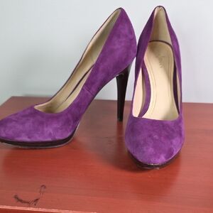 Cole Haan Purple Suede Heels